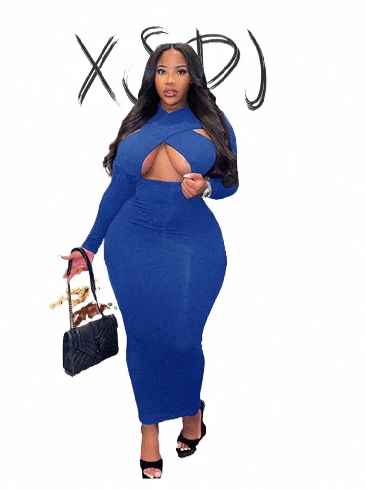 Elegant Bodycon Dress Women's Solid Color Cut Out Dress, Sexy Tight Fit,  Plus Size Available, Long Sleeve Spring Dress, Slimming Design