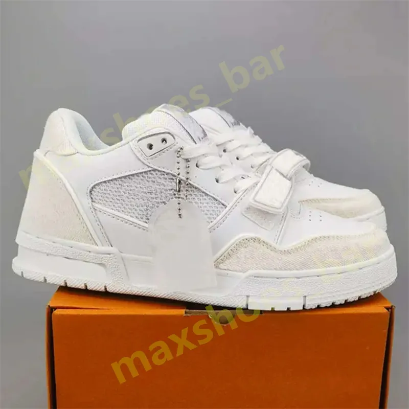 2024 nouvelle impression chaude baskets de luxe hommes femmes chaussures de sport amoureux gris orange rouge chaussure d'entraînement blanc formateur sauvage bas-top skate plate-forme classique 36-45 M39