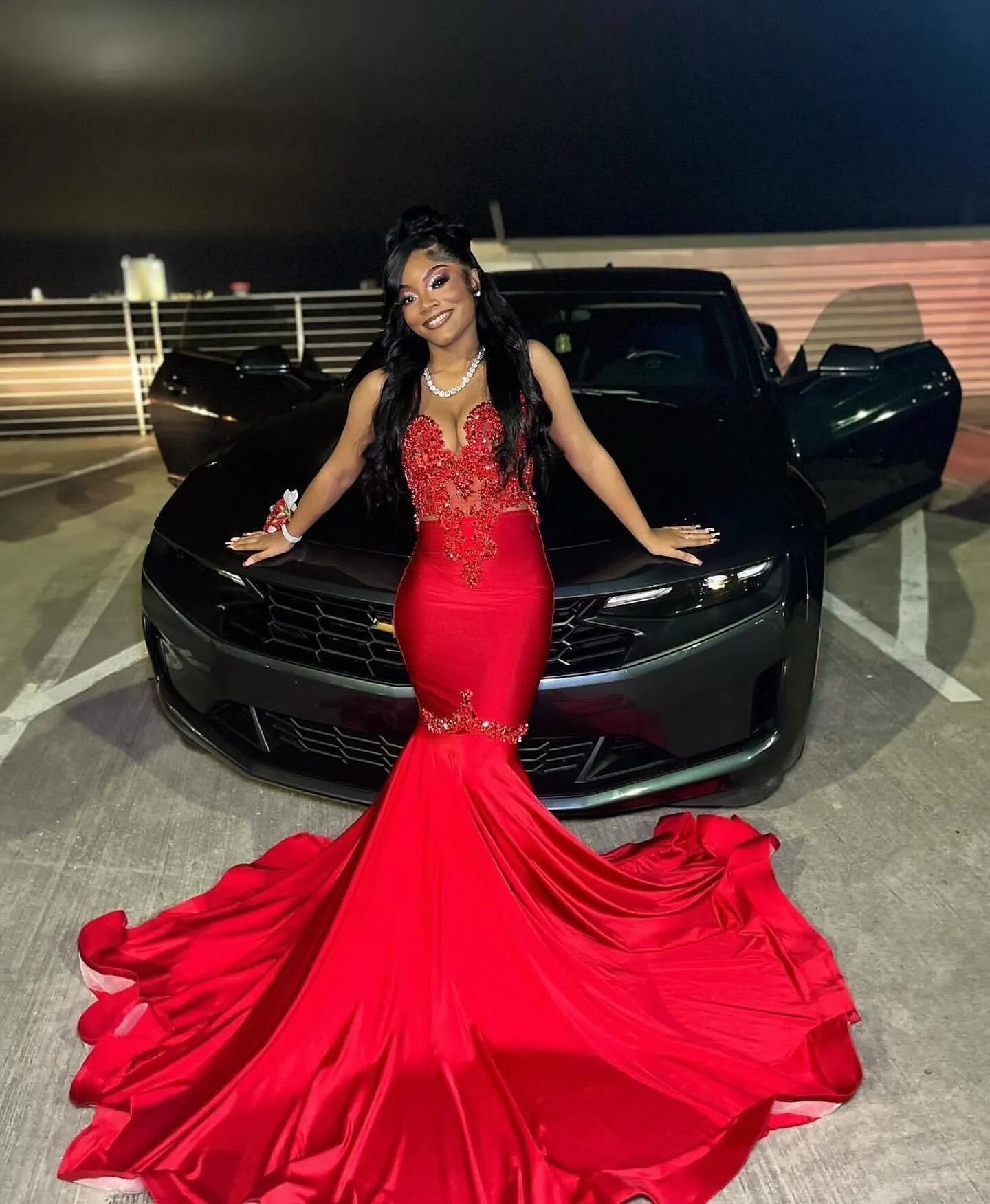 sachin and babi light blue dress A Line V Neck Short Backless Red Lace Prom Dresses Homecoming Dresses US2 / As Picture