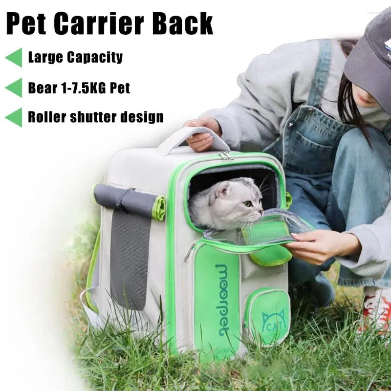 Cat Carriers Carrier Bag Pet Travel Outdoor Back Pack Breathable Large Capacity Portable Shoulder Puppy Accessories