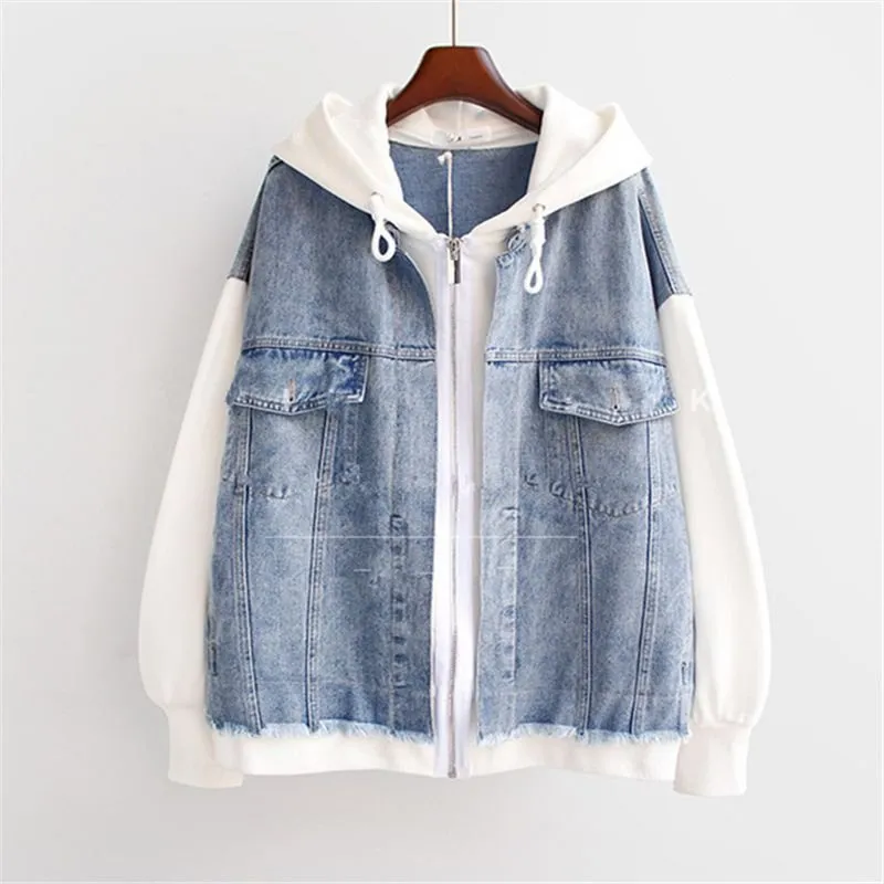 DHgate.com:Womens Two-piece Denim Hoodies Coat, Spring DHgate.com:Womens Two-piece Denim Hoodies Coat, Spring