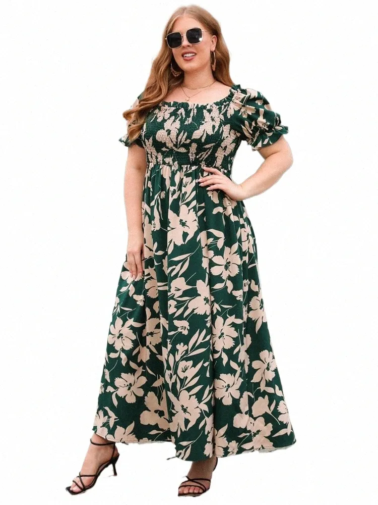 Plus Size Floral Maxi Dress: Women's Bohemian Summer Beach Dress - Square Neck, Puff Sleeve, Swing Style, Comfortable & Flattering from Dhgate Urban Sexy Dresses - price 17.03 Plus Size Floral Maxi Dress: Women's Bohemian Summer Beach Dress - Square Neck, Puff Sleeve, Swing Style, Comfortable & Flattering from Dhgate Urban Sexy Dresses - price 17.03