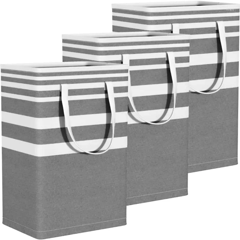 Sacs à linge panier 3-Pack panier étanche sac pliable avec poignées étendues chambre