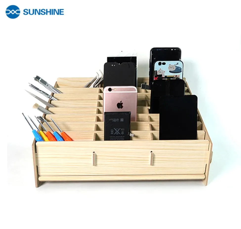 24 Grid Mobile Phone Storage Box To Organize Cell Phones In Office Meeting Rooms or Store Maintenance Tools In Repair Shops7956200