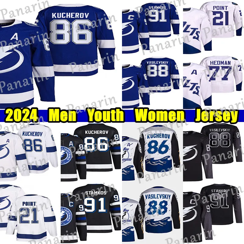 #91 Steven Stamkos Reverse Retro hockey jersey #86 Nikita Kucherov #88 Andrei Vasilevskiy Brayden Point Victor Hedman Sergachev Conor Sheary Anthony Cirelli jerseys