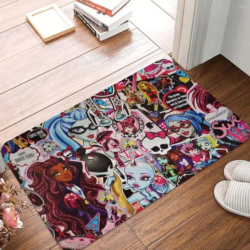 Tapis monstre haute poupée anti-dérapant paillasson salon tapis mignon filles couloir tapis porte d'entrée tapis chambre décoratif