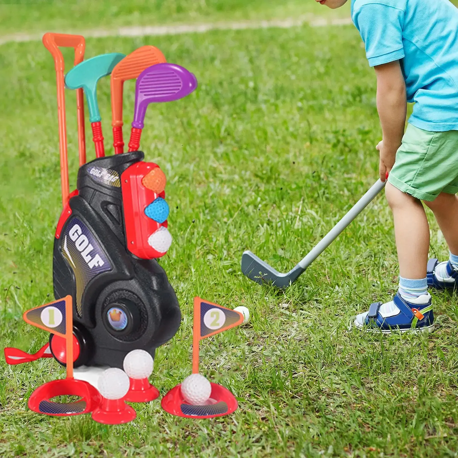 Toddlers Golf Set Kids Golf Clubs Putter Parent Child Interaction Kids Golf 240312