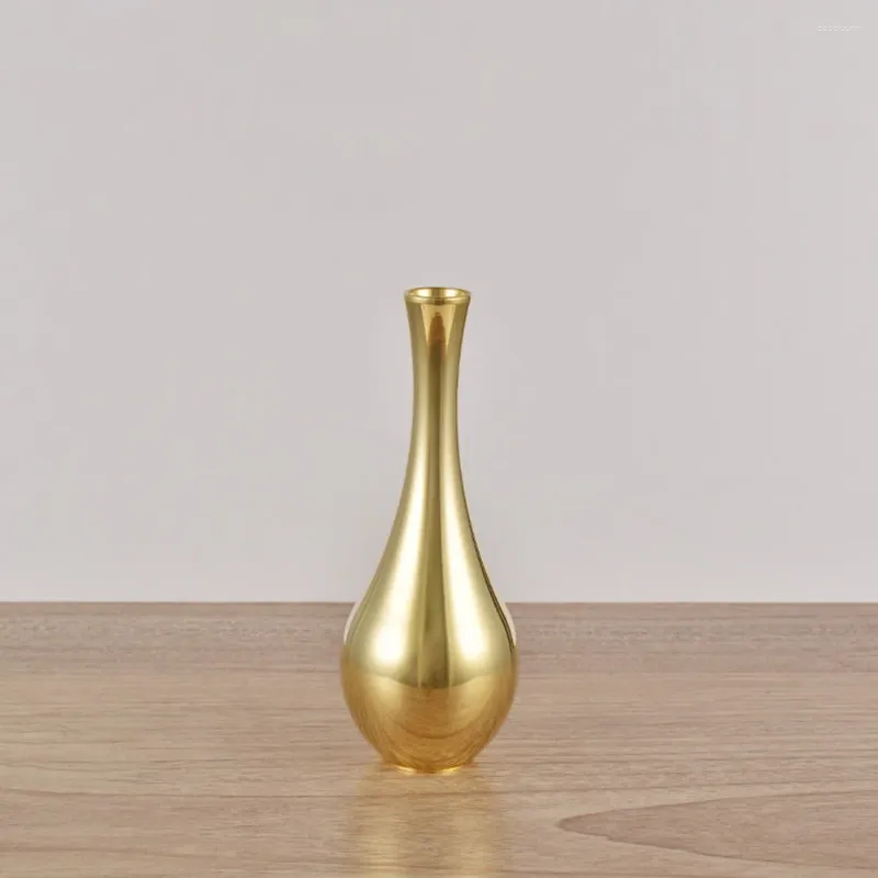 Vasos vaso de bronze pequena flor pequena ware multi-uso plantador avalokitesvara garrafa decoração cobre