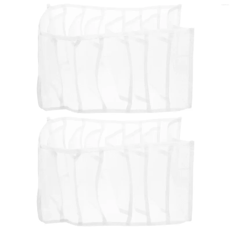 Sacos de armazenamento 2 pcs organizador de vaidade jeans caixa gaveta roupas cortadas guarda-roupa branco bebê