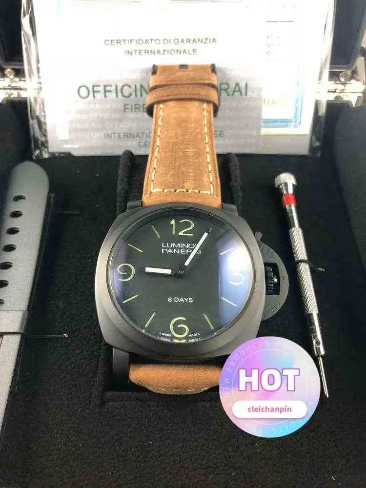 Designer Watch Luksusowe zegarki dla męskich mechanicznych zegarków na rękę projektanta Watchpaner Watch Liu n0gy