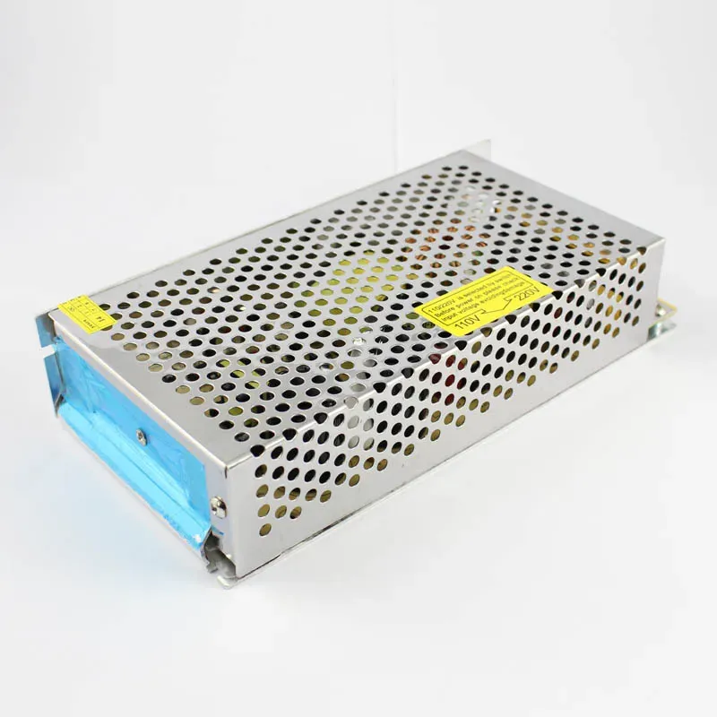 Real 200W LED Switch Power Supply 110V 120V 220V AC to 12 volt 16.6A 24V DC 8.3A Aluminium Shell Non waterproof