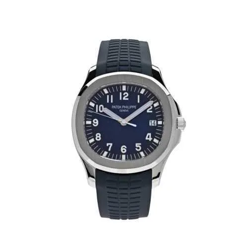 المصمم الفاخر ساعة الساعات الميكانيكية Aquanaut 5168G-001 White Gold Blue Dial Mens Wristwatch V2R7