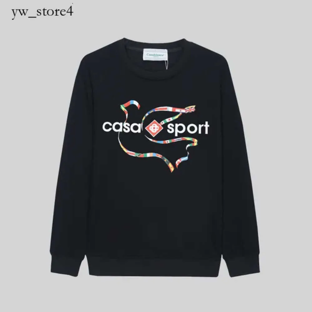 Kazabaklanc Hoodie Yeni Tasarımcı Erkek Sweatshirts Casa Blanca Man Sweatshirt Mektup Künterler Sonbahar Kış Kış Hoodie Sıradan Üstler Modaya uygun Casa Blanca Coat 2175