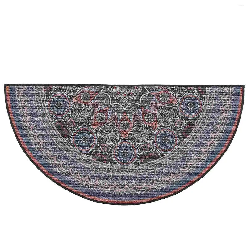 Badmatten Halfrond vloerkleed Waterdichte antislipmat Wasbare vloerkleden Boheemse halfronde deurmat Binnen Buiten Mandala-stijl Badkamer