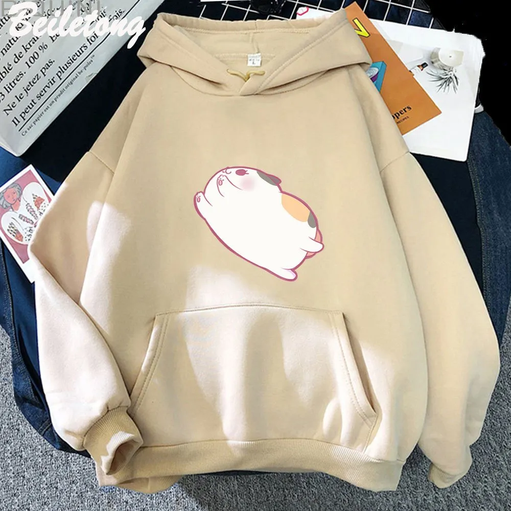 ニンカンプープキャパシティ FAT SMILE hoodie Fat Cat Anime Women Cashmere Cardigan Hoodie Zipper Short Lantern