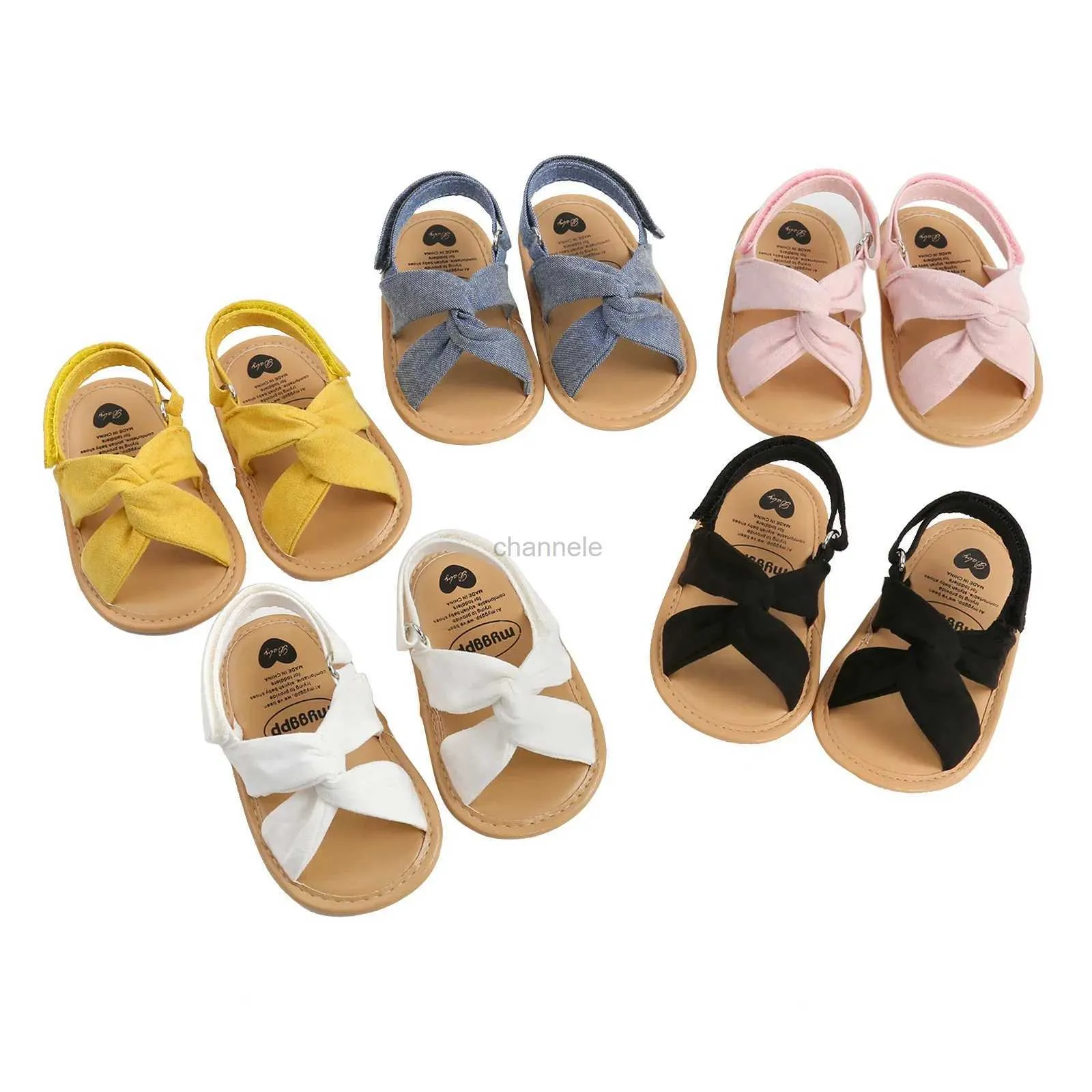 Сандалии От 0 до 18 месяцев, летняя обувь для новорожденных девочек, сандалии, обувь для первых ходунков, обувь для новорожденных, повседневные сандалии на мягкой подошве, обувь для малышей 240329