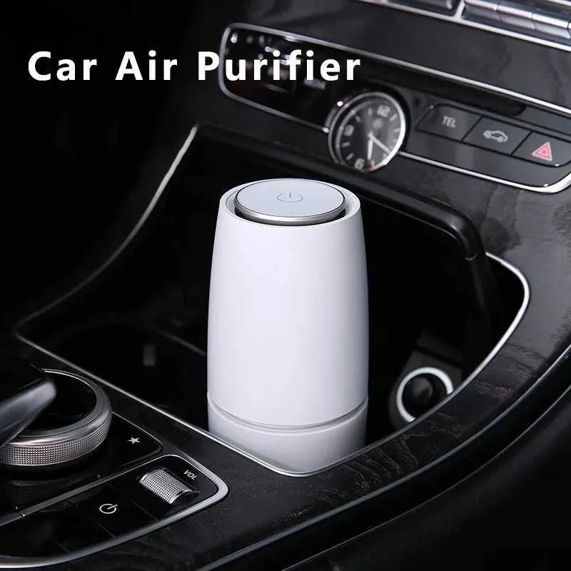 Purificadores de ar 2024Car purificador de ar mini pequena casa desktop remoção de odor PM2.5 íon negativo aromaterapia purificador de ar para veículos Y240329