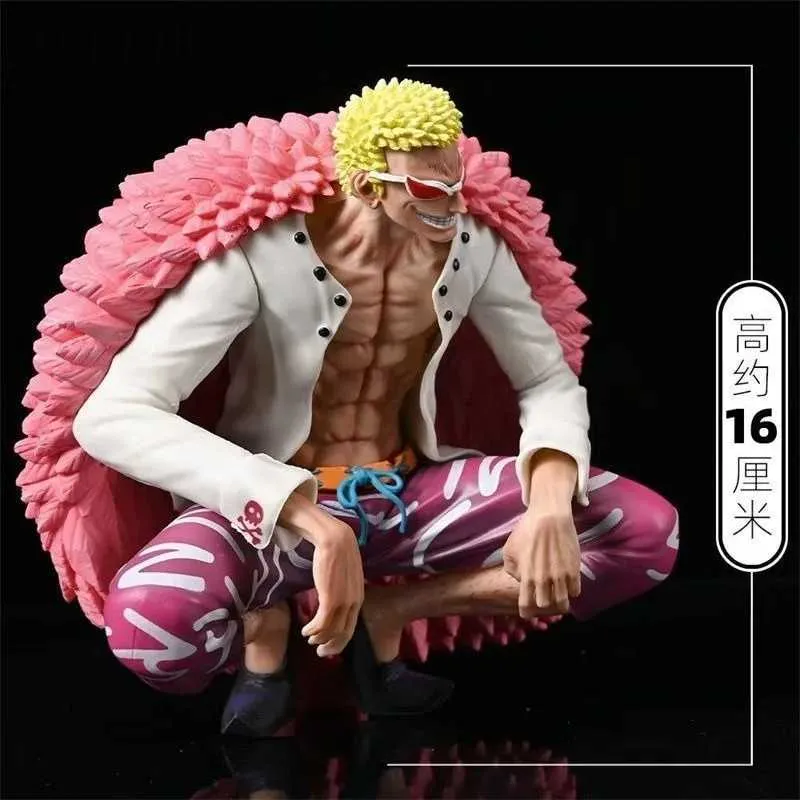 Anime manga yeni 16cm tek parça anime karakter donquijote doflamingo anime aksiyon figürü pvc koleksiyon modeli oda dekorasyon çocuk oyuncak 24329