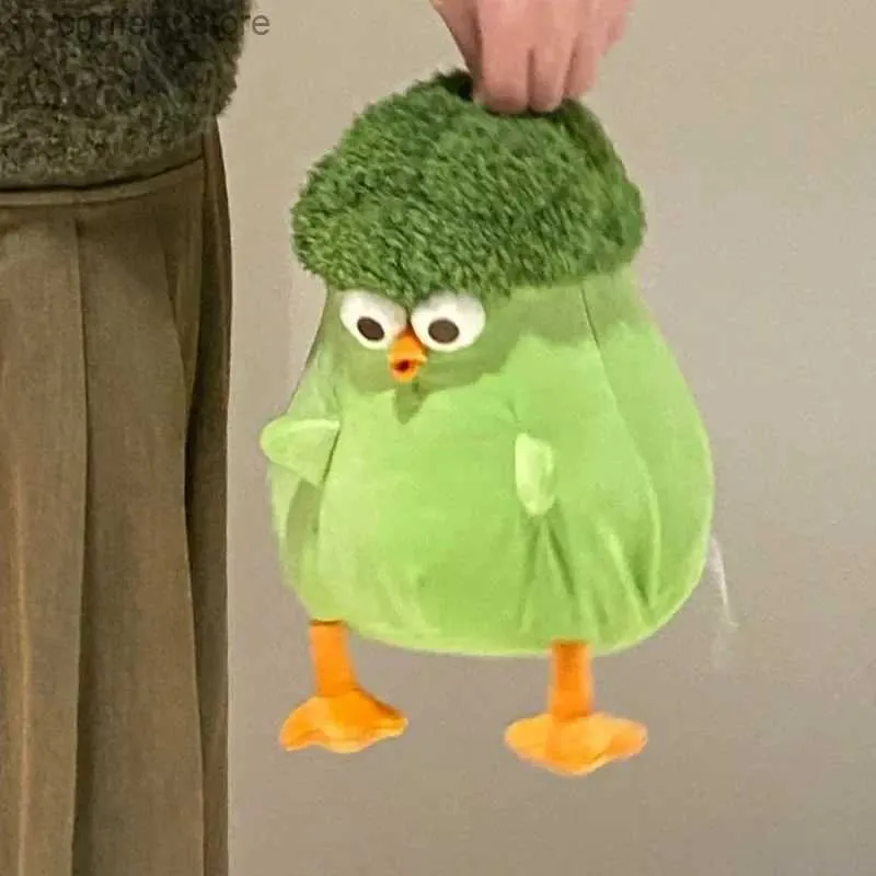 Fyllda plyschdjur miniso broccoli dundun kyckling docka cauliflower broccoli dundun kyckling docka plysch perifera leksaker söt födelsedagspresent cool240327