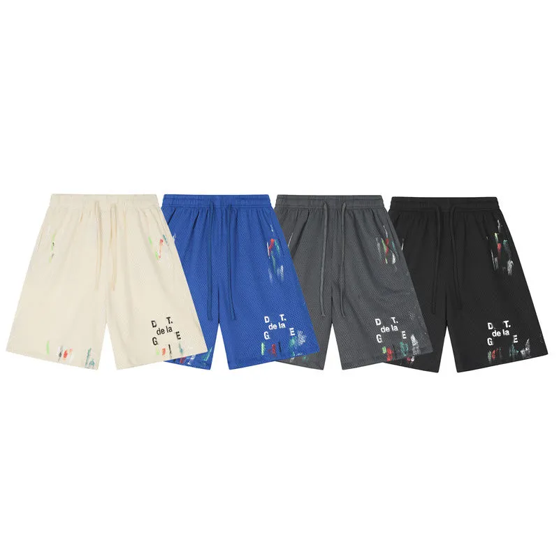 Korte heren designer korte strandshort Vilebrequin korte basketbalkorte heren korte designer designer zwembroek Pantaloncini Gym Relaxed Lichtgewicht kriskras