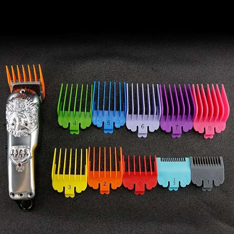 10 pezzi capelli limite limite di pettine limite limite di pettine guardie attaccamento 3-25 mm tagli di capelli professionali universali colorati