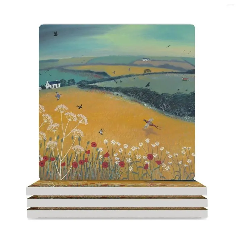 Table Mats After The Storm Ceramic Coasters (Square) Mug Mat Customized Coffee Cup Stand