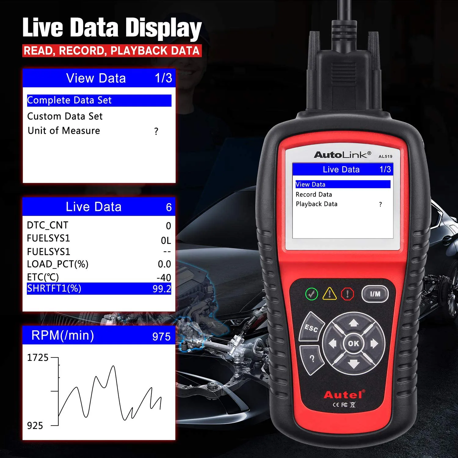 Autel AL519 OBD2 Scanner Car Diagnostic Tool And... From Ddmyaug, $201. ...