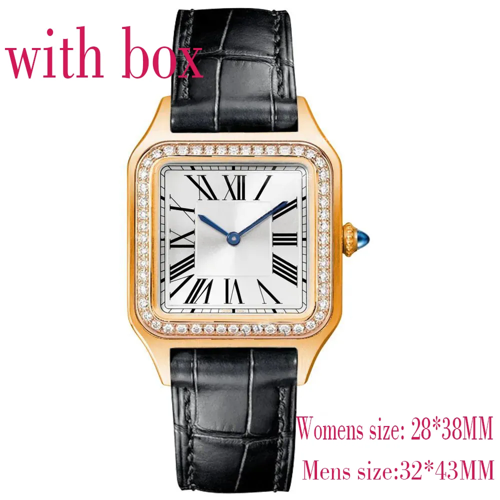 Designer Watch Square Watch High Quality Watch Couple Gold Classic Watch Diamond Ring Watch Sapphire Gold Watch Waterproof Watch Brand Watch Belt Watch Quartz Watch