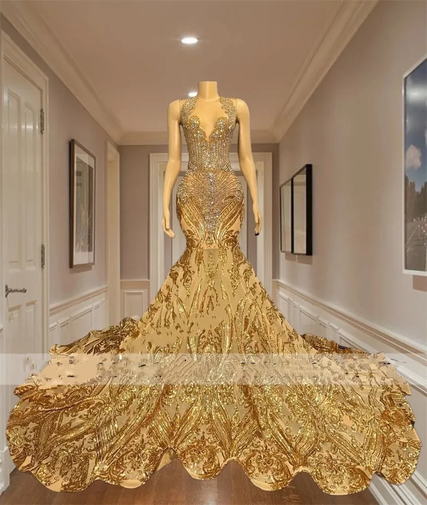 Black And Gold Prom Dresses,Sparkly Mermaid Evening... From Bestdressing,  $150.63 | DHgate.Com