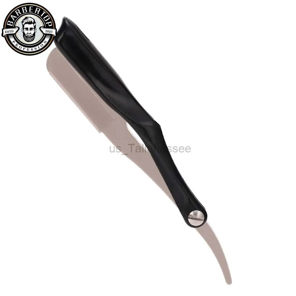 Elektrische Rasierer Persönlichkeit Professionelle Männer Manuelle Rasierer Gerade Kante Edelstahl Sharp Barber Razor Klapp Rasieren Bart Cutter Werkzeuge 240329