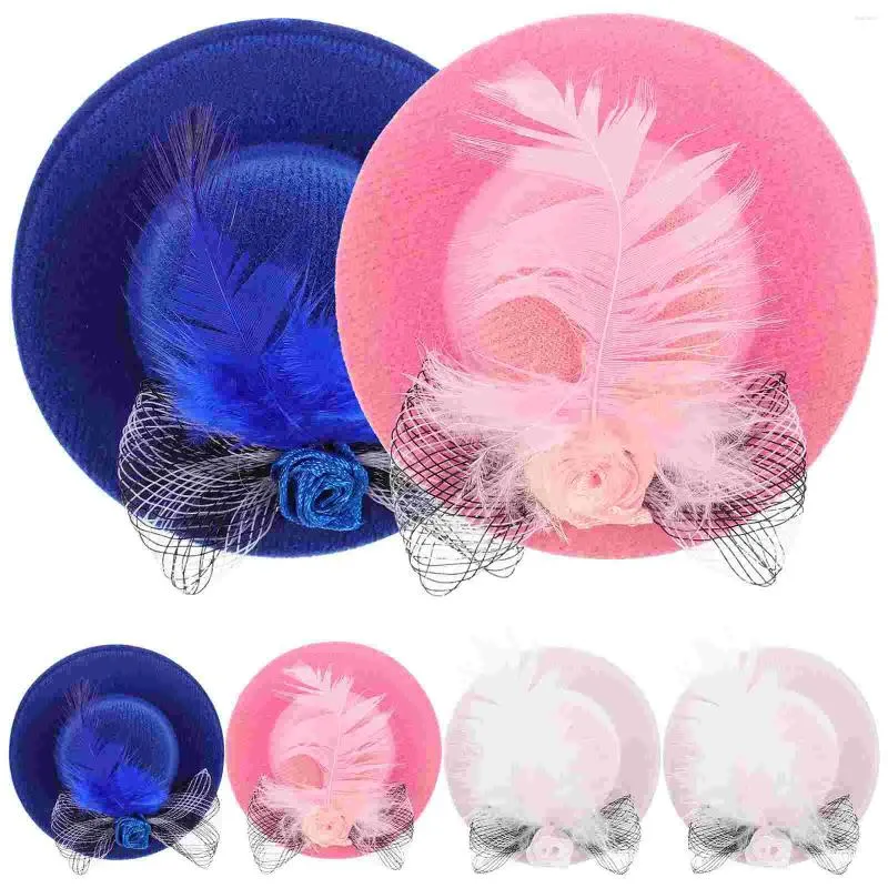 Abbigliamento per cani 6 pezzi Cappello da gallina Decorazioni divertenti Cappelli da pollo in miniatura per galline Stoffa per uccelli Interessante