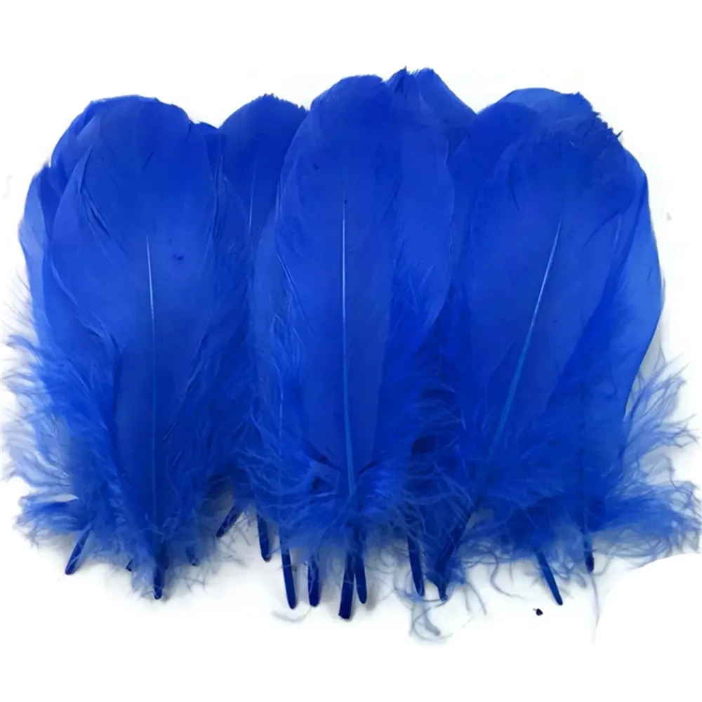 Plume en liberté lâche de l'oie blanche 5-7 "/ 13-18cm Plumes d'oie pour accessoires de vêtements d'artisanat plumes pour les bijoux faisant des plumas