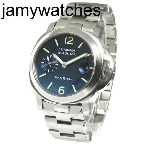 Мужские дизайнерские часы Marina Panerass Pam00120 с синим циферблатом, автоматические мужские роскошные водонепроницаемые наручные часы из нержавеющей стали, высокое качество