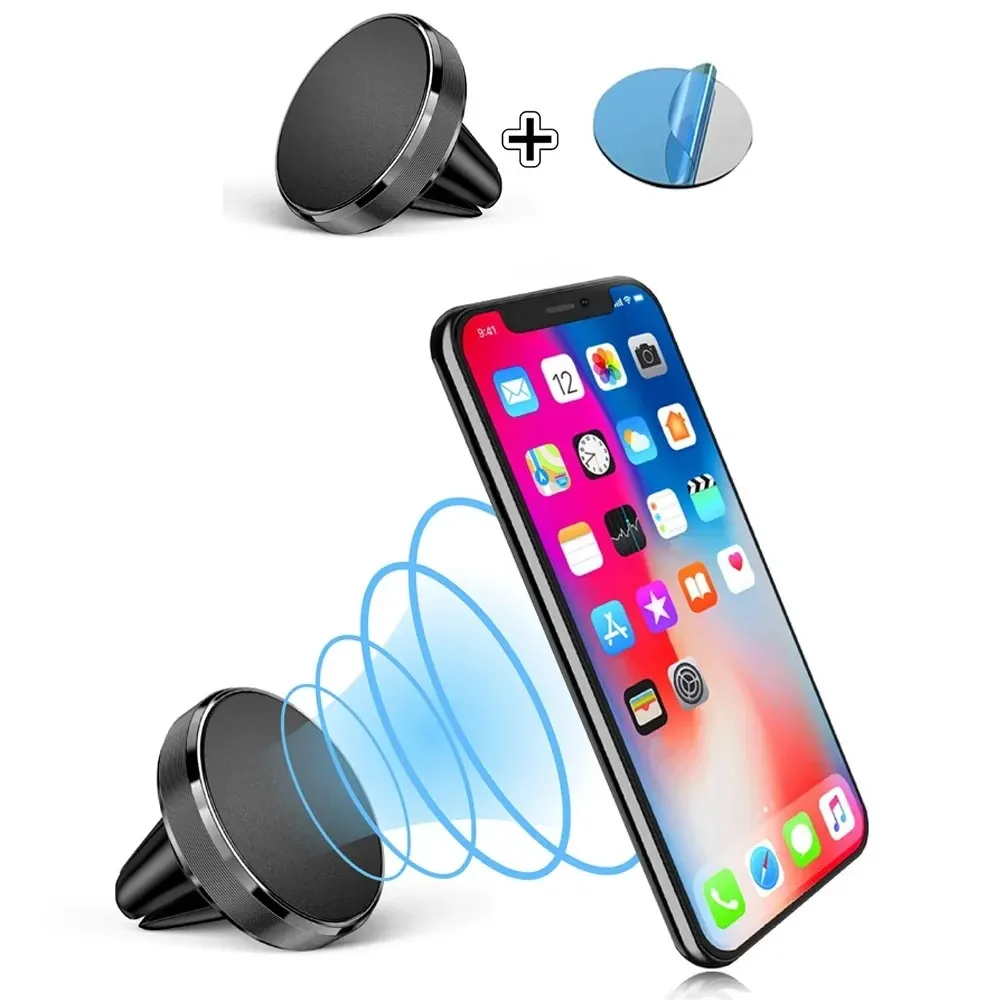 Universal Magnetic Car Phone Holder iPhone X Samsung Magnet Air Vent Mount 휴대 전화 지원 GPS를위한 자동차.