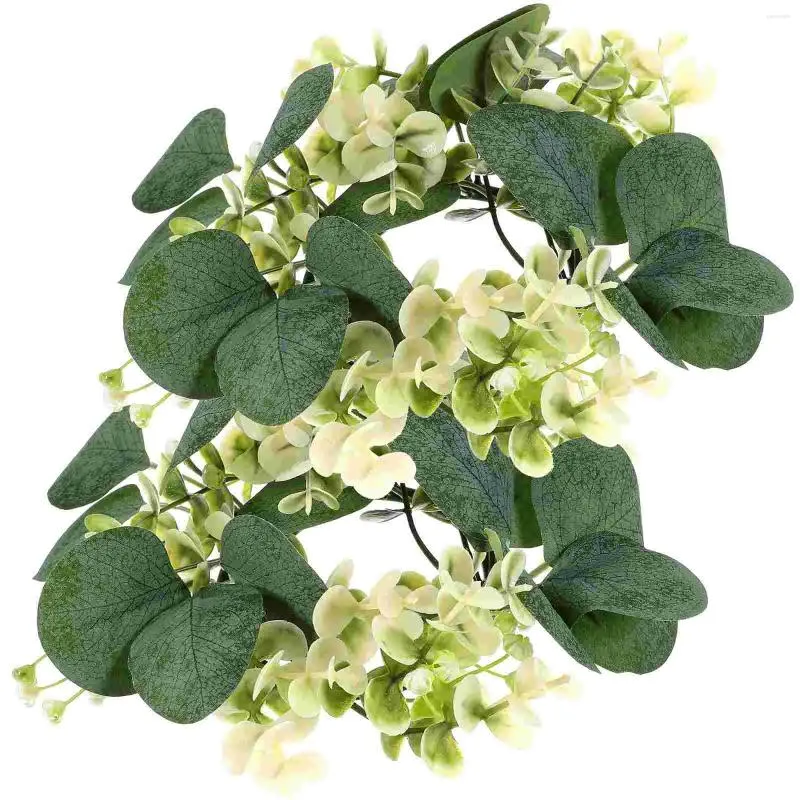 Dekorative Blumen Kerzenstick Girlande Ringe für Säulen Kränze Hochzeit Weihnachtsfuttertisch