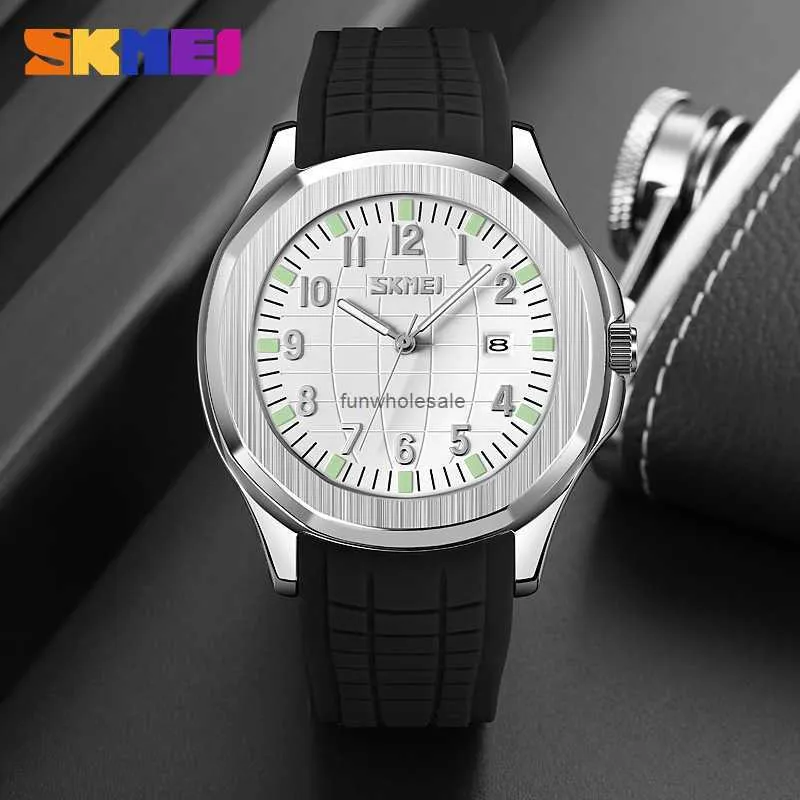 Time Beauty Mens Classic Parrot Grenade non mécanique Silicon Tape Quartz Watch Imperproofing Single Calendar Casual Watch