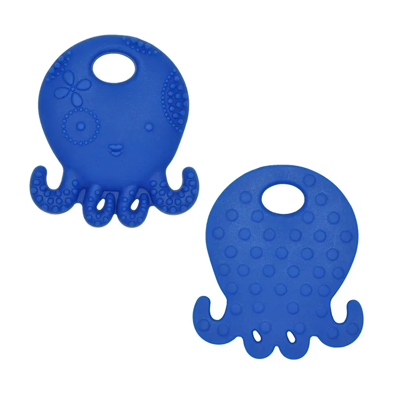 Silicone Teething Toy Sea Ship Anchor Helms Octopus Teethers Soothers Sensory Chew Toys for Newborn Toddler BPA Free