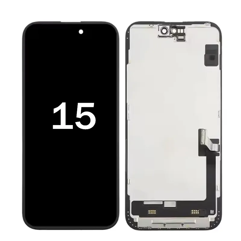 Painéis de toque de tela LCD OLED premium para iPhone 15 para peças de reposição de reparo