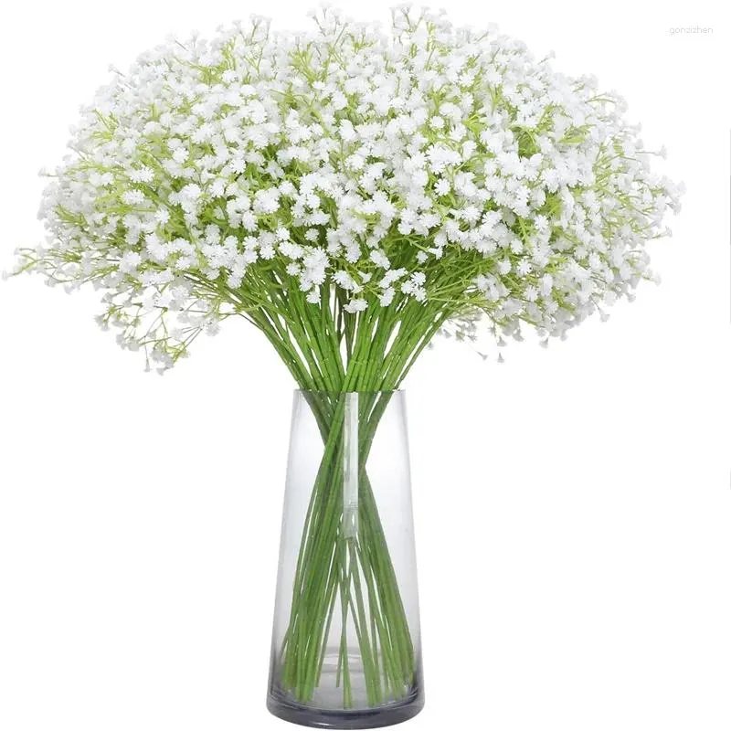 Kwiaty dekoracyjne 108heads 60 cm biały sztuczny ślub DIY Dekoracja Dekoracja