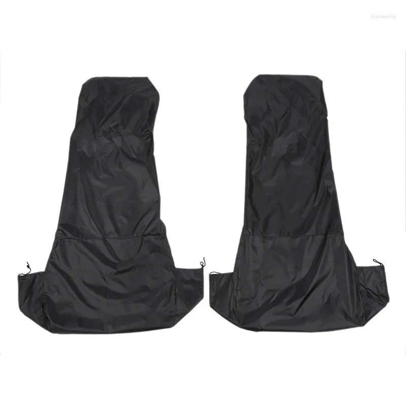 Siedzisko samochodowe obejmują 2x Universal Waterproof Nylon Front Van Protectors Black Pair