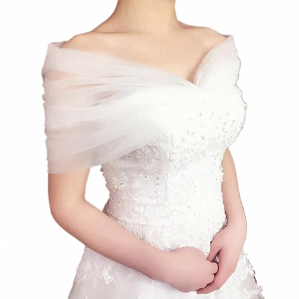 Lakshmigown Boléro de mariage court femmes Capes à lacets dos Sexy Cape de mariée Femme accessoires de mariage 2020 83DZ #