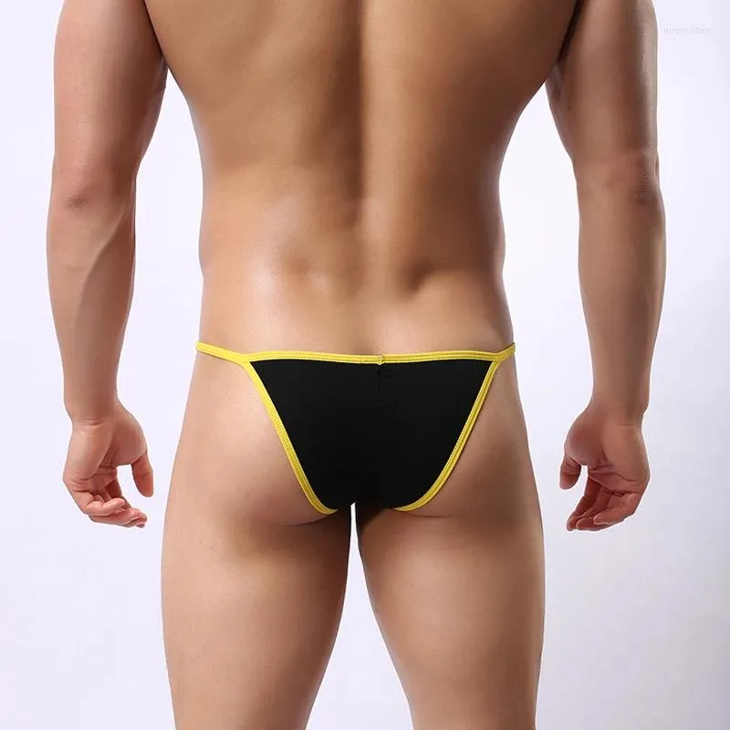 Underpants Men's Modal Bikini Underwear Sexy Low Rise Brazilian Back Cut Bulge Briefs Medal Men Panties