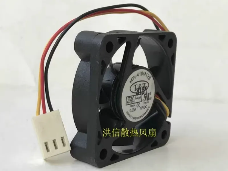 brand new T&T 4010 MW-410M12S DC12V 0.09A three wire speed measurement 4CM silent cooling fan