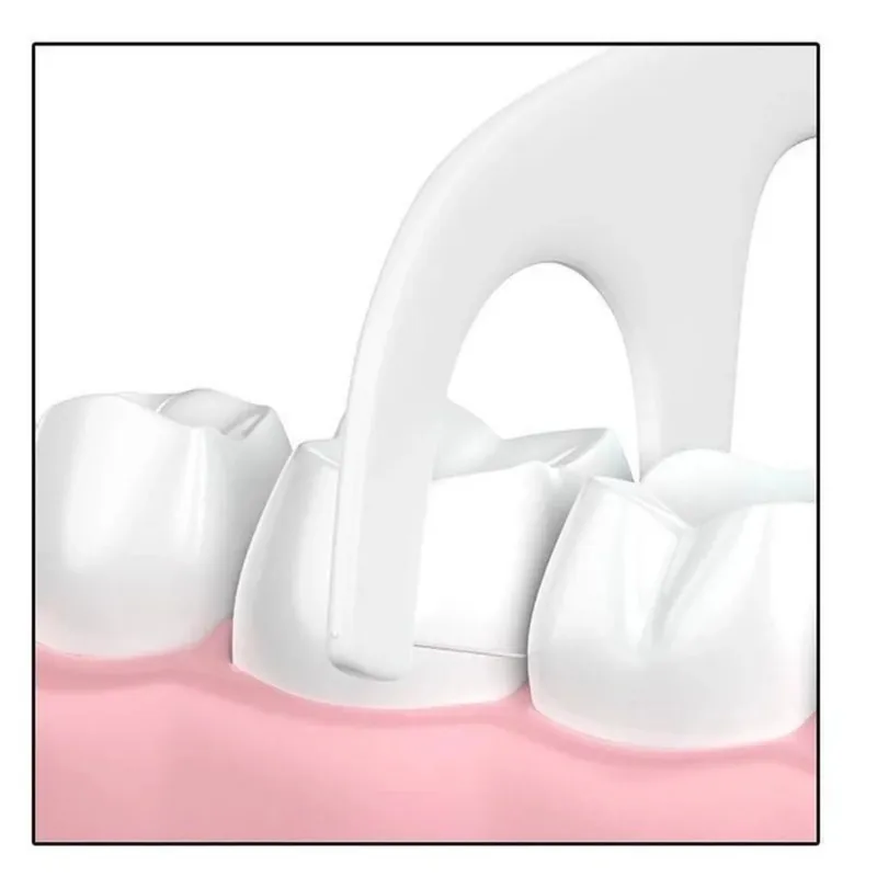 2024 10pcs/torba dentystyka podbija zęby klei zęba Czyszczenie doustnej czyszczenia jednoznaczna nici Nici Nić wykałaczki