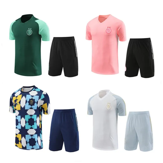 2023/24 Argelia Chándal MAHREZ Pantalones cortos de manga corta Camisetas de fútbol Algerie BOUNEDJAH Survetement maillot de foot FEGHOUL Ropa deportiva Traje de entrenamiento de fútbol