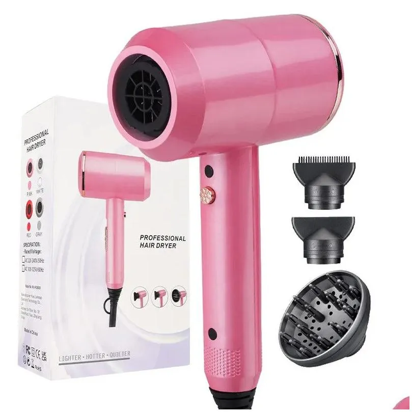 Haardrogers Negatieve Ionen Opvouwbare Droger Krachtige Huishoudelijke Salon El Internet Rode Hamer Drop Leveringsproducten Verzorging Styling Tools Dhcti