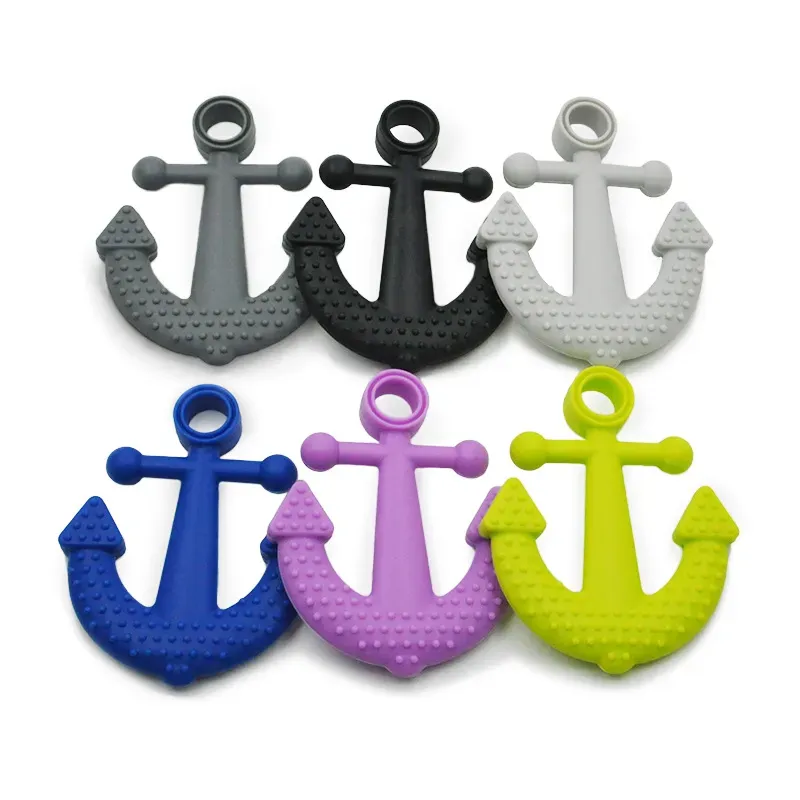 Silicone Teething Toy Sea Ship Anchor Helms Octopus Teethers Soothers Sensory Chew Toys for Newborn Toddler BPA Free LL