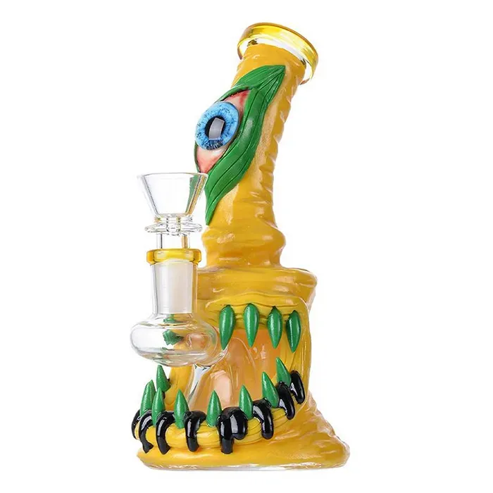 Halloween Style Hookahs Water Pipes Unique Heady Glass Bong Showerhead Perc Beaker Bongs Oil Dab Rig Wax Rigs Water Smoking Pipe With Bowl