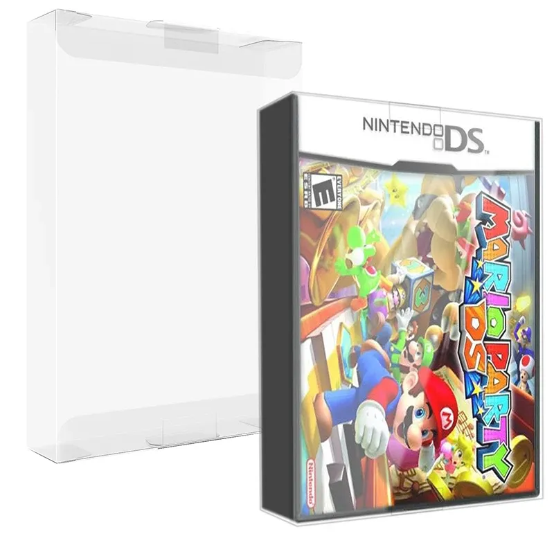 Casi 10pcs/lotto Case di gioco NDS DS Lite Cartuccia di stoccaggio Protettore Visualizza Clear Case per Nintendo DS NTSC Protezione da raccolta