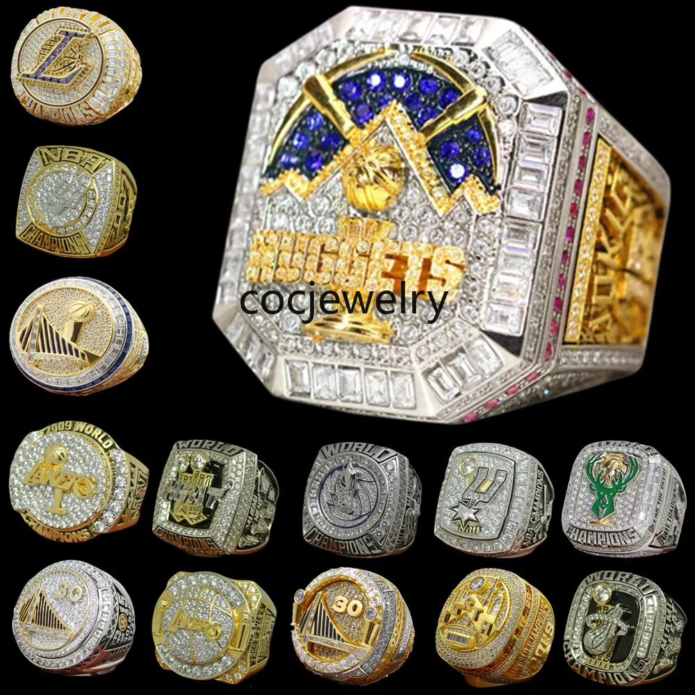 Designer World Basketball Championship Ring Luxury 14k Gold 2023 Nuggets Jokic Champions Rings for Mens Women Star Diamond Sport Jewelry
